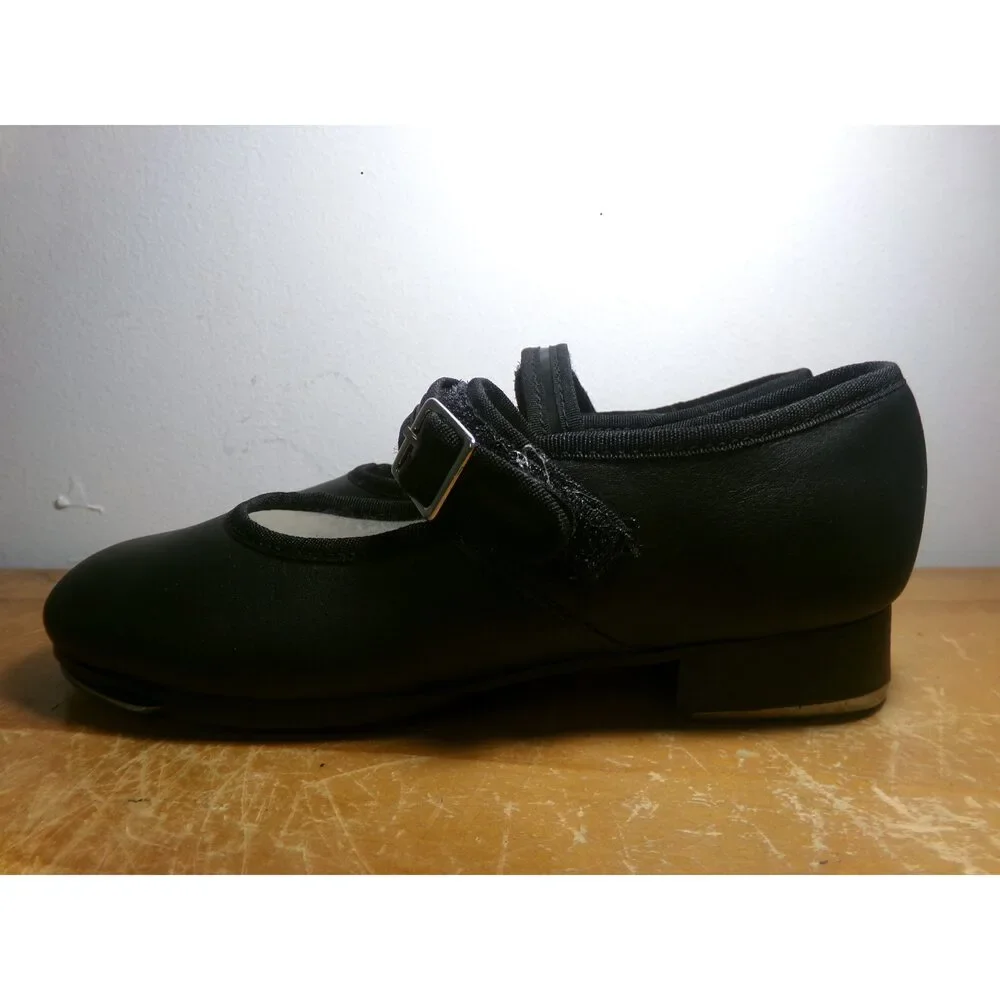 Dance Tap Shoes Capezio Kids 13M Mary Jane Leather Easy Strap Student